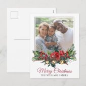 Happy Family Kerstfoto Feestdagenkaart (Voorkant / Achterkant)