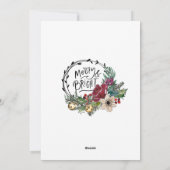 Happy Family Kerstfoto Feestdagenkaart (Achterkant)