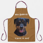 Happy Family-liefhebbende Rottweiler Schort (Voorkant)