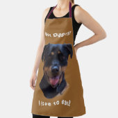 Happy Family-liefhebbende Rottweiler Schort (Insitu)