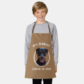 Happy Family-loving Rottweiler  Apron Schort (Gedragen)
