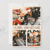 Happy Family met Dog Christmas Holiday Kaart (Voorkant)