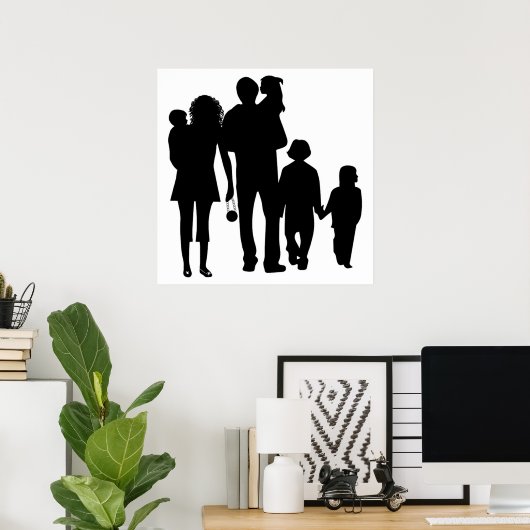 HAPPY FAMILY POSTER (Thuiskantoor)