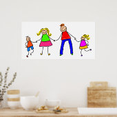Happy Family Poster (Keuken)