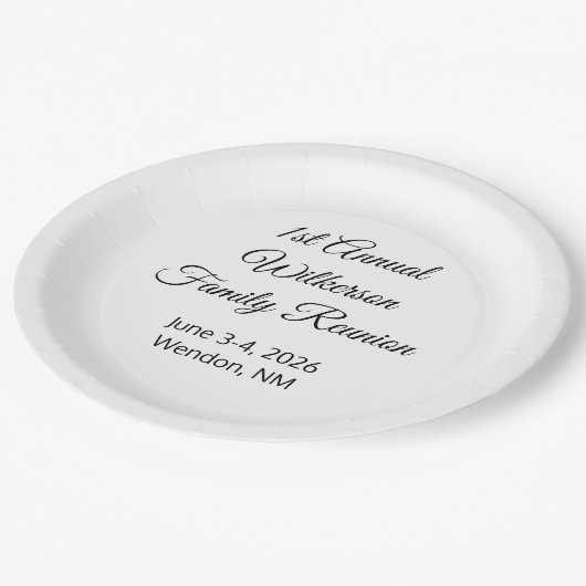 Happy Family Reunion Wit Papieren Bordje (Gekanteld)