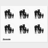 HAPPY FAMILY RONDE STICKER (Vel)