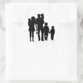 HAPPY FAMILY RONDE STICKER (Tas)