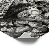 Happy Family - Ruffed Grouse and Young - 1866 Poster (Hoek)