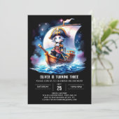 Happy Fantasy Pirate Verjaardag Kaart (Staand voorkant)
