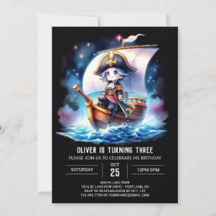 Happy Fantasy Pirate Verjaardag Kaart