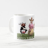 Happy Farm Animal Coffee Mug - Isaak Koffiemok (Voorkant links)
