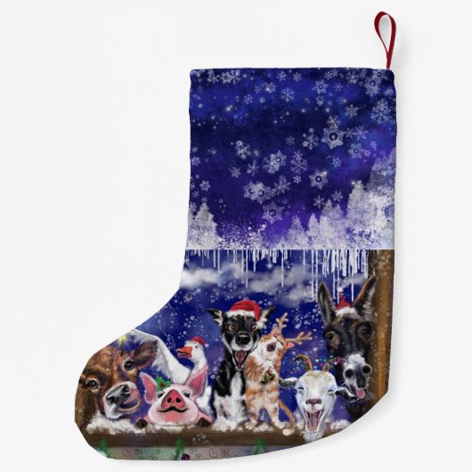 Happy Farm Dieren Kerstkous Kleine Kerstsok (Achterkant)