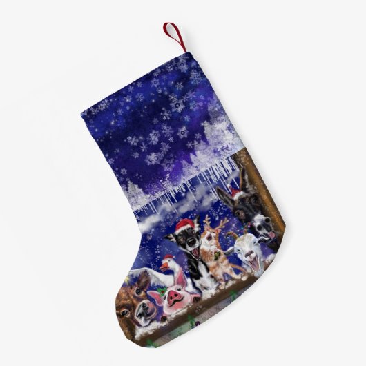 Happy Farm Dieren Kerstkous Kleine Kerstsok (Achterkant (Hangend))