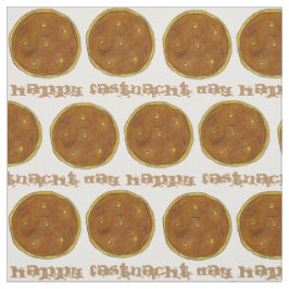 Happy Fasnacht Fastnacht Dag Paast Lent Donut Stof