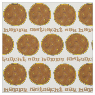 Happy Fasnacht Fastnacht Dag Paast Lent Donut Stof