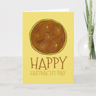 Happy Fasnacht Fastnacht Day PA Dutch Donut Lent Kaart