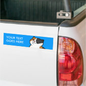 Happy Fat Calico Cat Persoonlijke Bumpersticker (Op Truck)
