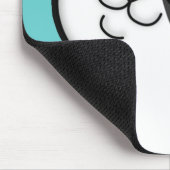 Happy Fat Calico Tabby Cat Mousepad Muismat (Hoek)