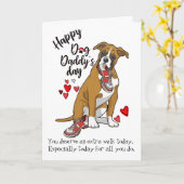 Happy Father Day beroemd gemaakt door The Boxer Do Kaart (Gele Bloem)