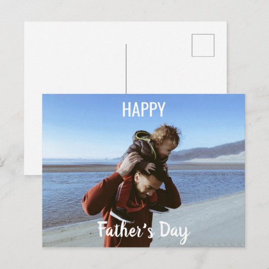 Happy Father Day Briefkaart (Voorkant / Achterkant)