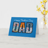 Happy Father Day License Borden Kaart (Gele Bloem)
