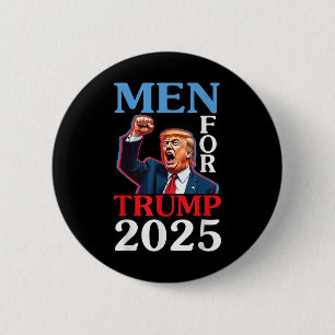 Happy Father Day Mannen voor Trump 2025 Papa Hus Ronde Button 5,7 Cm