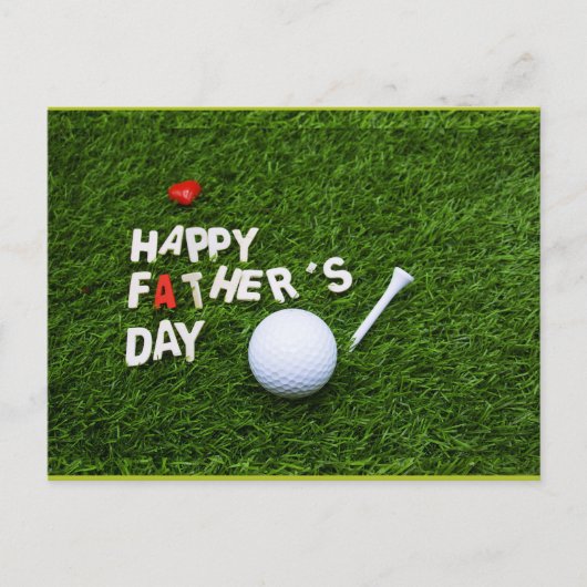 Happy Father Day voor Golfer Briefkaart (Voorkant)