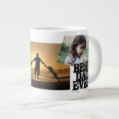 Happy Father’s Day Best Dad Ever 3 Fotocollage Grote Koffiekop (Voorkant rechts)