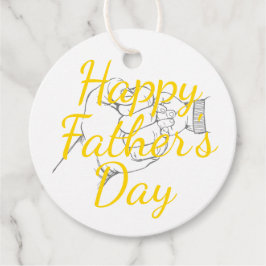 "Happy Father’s Day" cadeau label