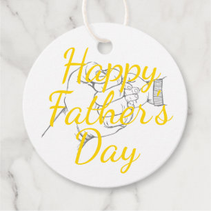 "Happy Father’s Day" cadeau label