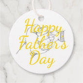 "Happy Father’s Day" cadeau label (Voorkant)
