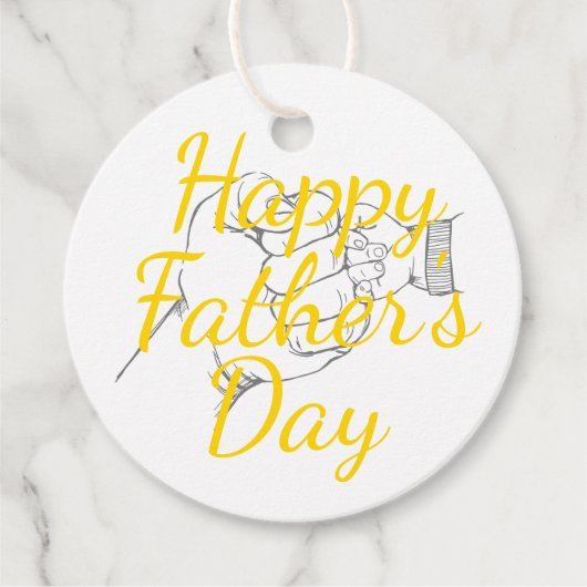 "Happy Father’s Day" cadeau label (Voorkant)