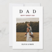 Happy Father’s Day Custom Photo Collage Modern  Feestdagenkaart (Voorkant)