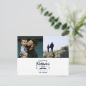 Happy Father’s Day Mustache Tribute Design Briefkaart (Staand voorkant)