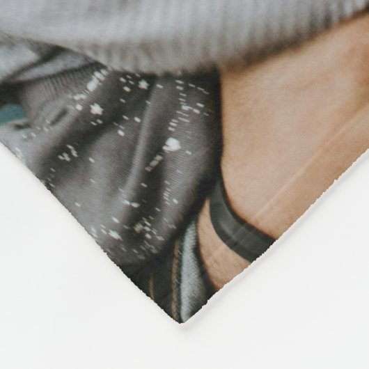 Happy Father’s Day Mustache Tribute Design Fleece Deken (Hoek)