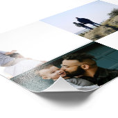 Happy Father’s Day Mustache Tribute Design Foto Afdruk (Hoek)