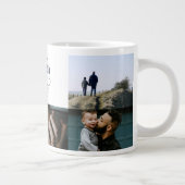 Happy Father’s Day Mustache Tribute Design Grote Koffiekop (Rechts)