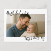 Happy Father’s Day Photo | Custom Dad Ever Feestdagenkaart (Voorkant)