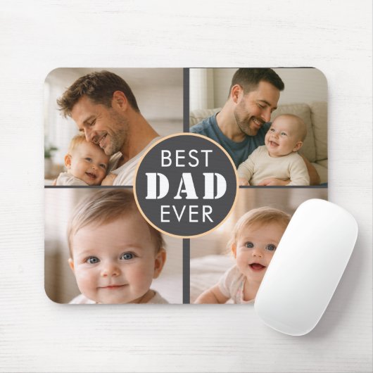 Happy Father’s Day Photo | Custom Dad Ever Muismat (Met muis)