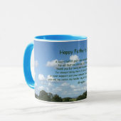 Happy Father’s Day poem personalised Mok (Voorkant links)