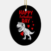 Happy FatheRex Day Dinosaur Vader T-shirt T Rex Keramisch Ornament (Rechts)