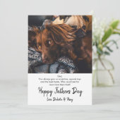 Happy Fathers Dag 2 Dog Foto Feestdagenkaart (Staand voorkant)