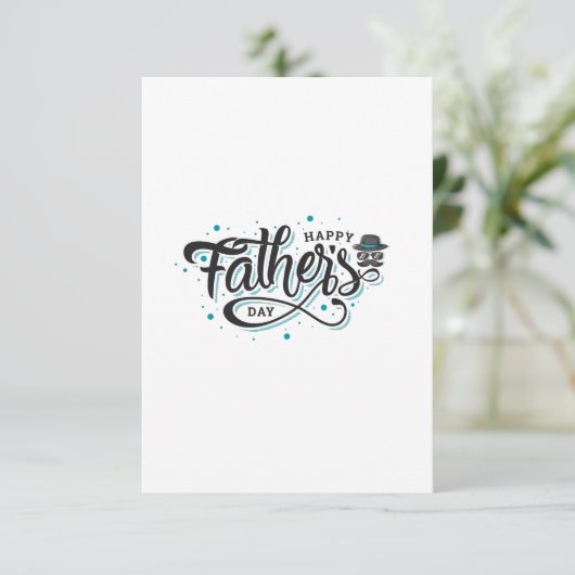 Happy Fathers dag Bedankkaart (Staand voorkant)