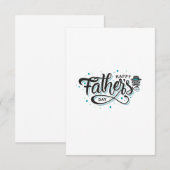 Happy Fathers dag Bedankkaart (Voorkant / Achterkant)