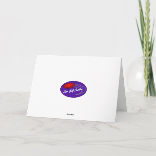 Happy Fathers dag disc golfen vader wenskaart Kaart (Achterkant)