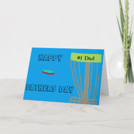 Happy Fathers dag disc golfen vader wenskaart Kaart