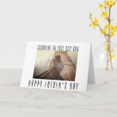 Happy Fathers Dag Je Afbeelding hier Foto Kaart (Gele Bloem)