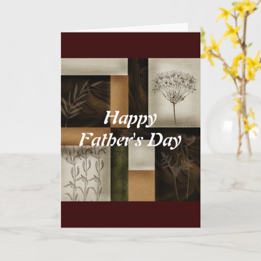 Happy Fathers dag Kaart (Gele Bloem)
