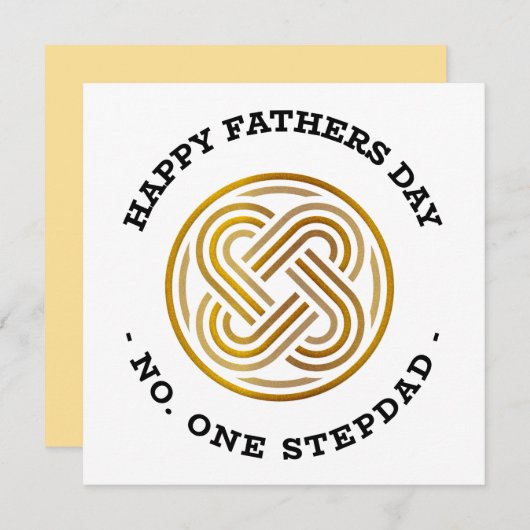 Happy Fathers Dag Nummer 1 Stepdad Feestdagenkaart (Voorkant / Achterkant)