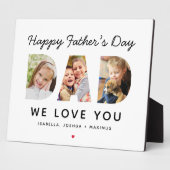 Happy Fathers Dag Papa Aangepaste foto Collage Fotoplaat (Zijkant)